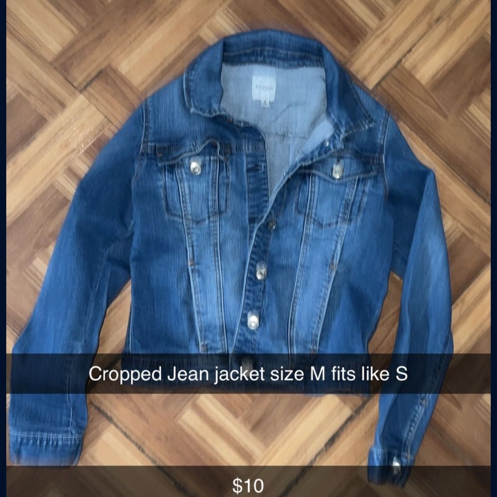 Dark denim jean jacket size s